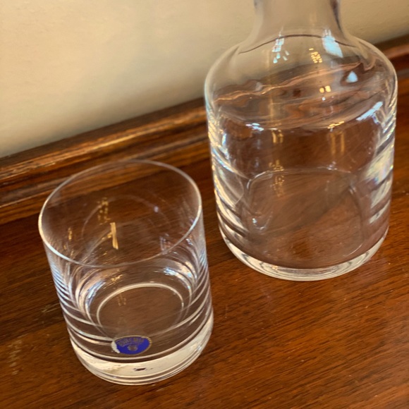 Accents Vintage Crystal Carafe Bedside Glass Set Poshmark